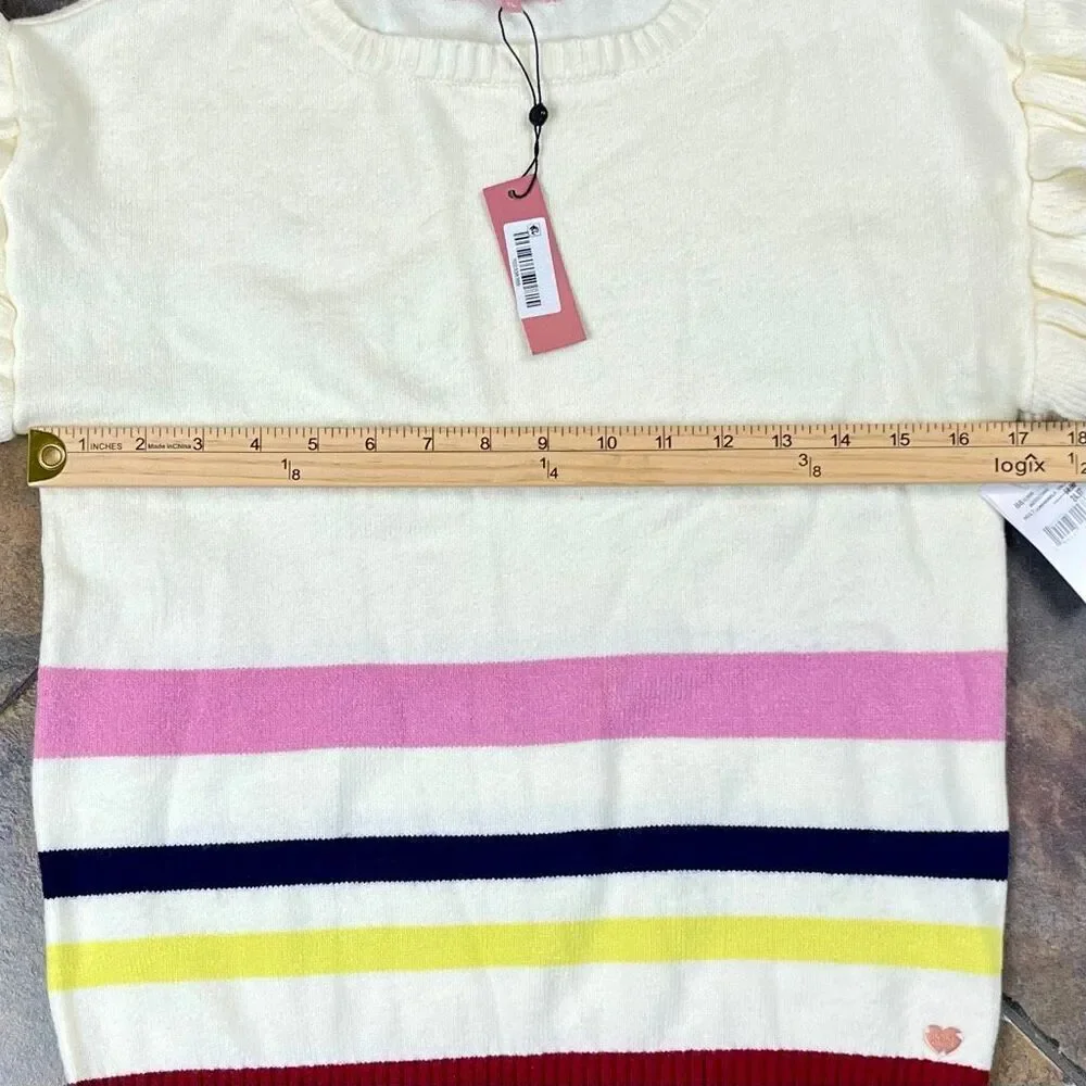 New! NWT BCBG Girls Striped Sweater Skirt Set XL